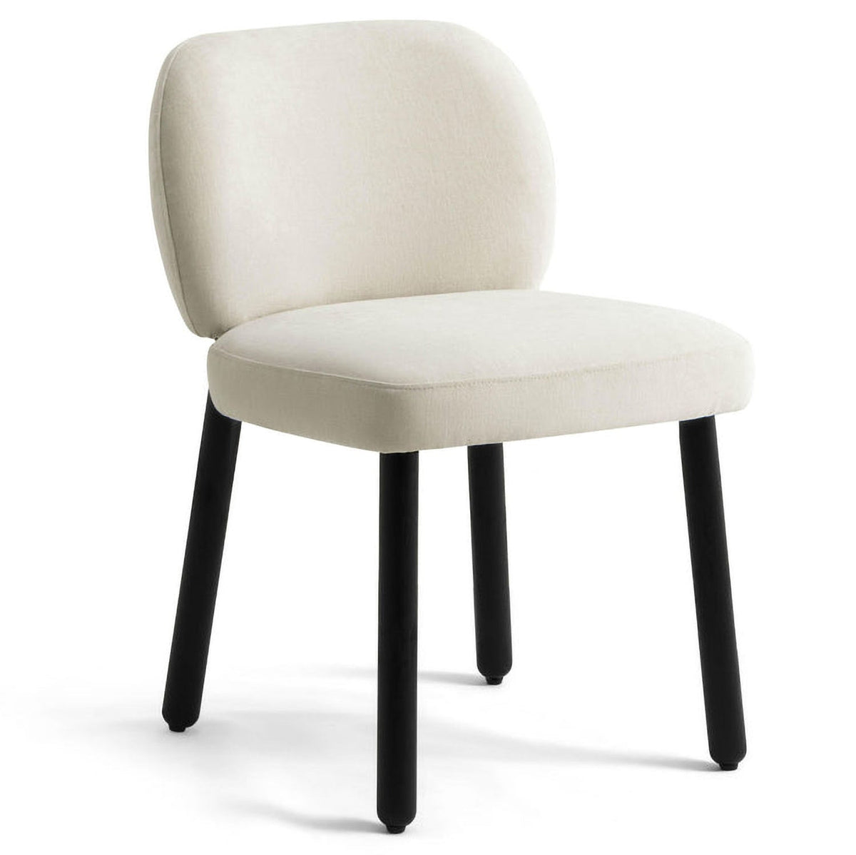Foxy Dining Chair in chenille, front view