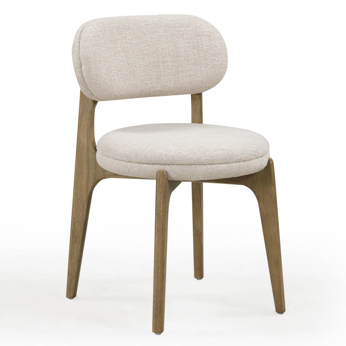 TOV Furniture Carnation Cream Performance Dining Chair in cream performance weave, primary product view