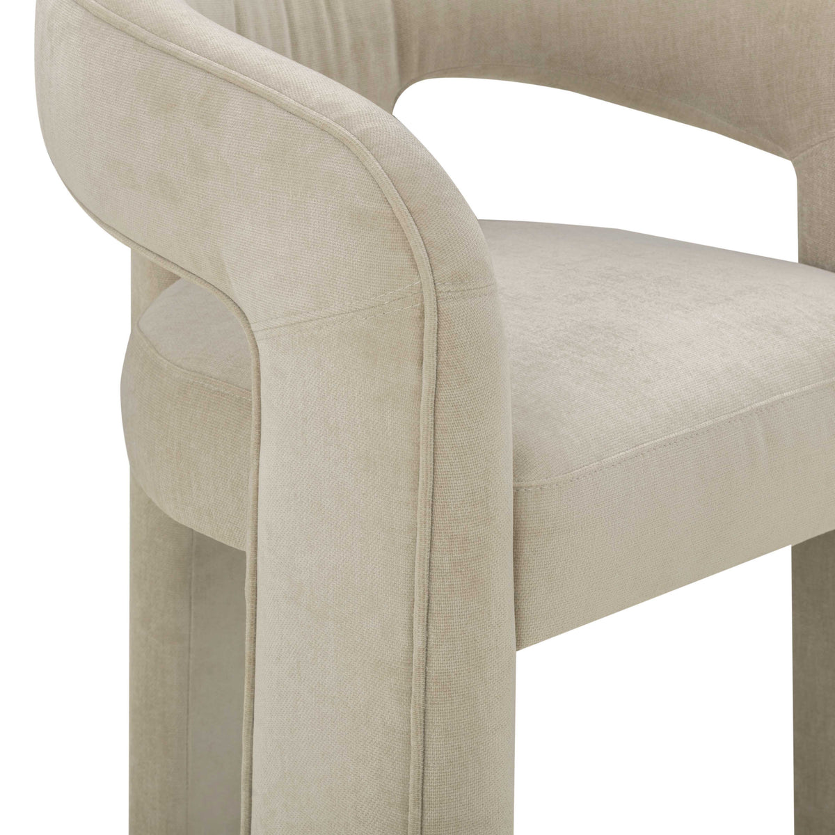 TOV Furniture Malone Taupe Performance Chenille Dining Chair