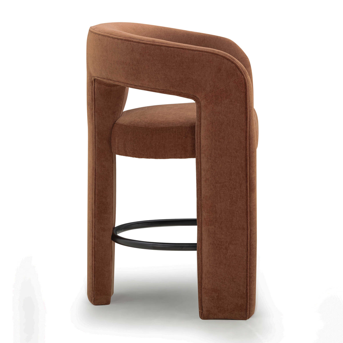 TOV Furniture Malone Rust Performance Chenille Counter Stool