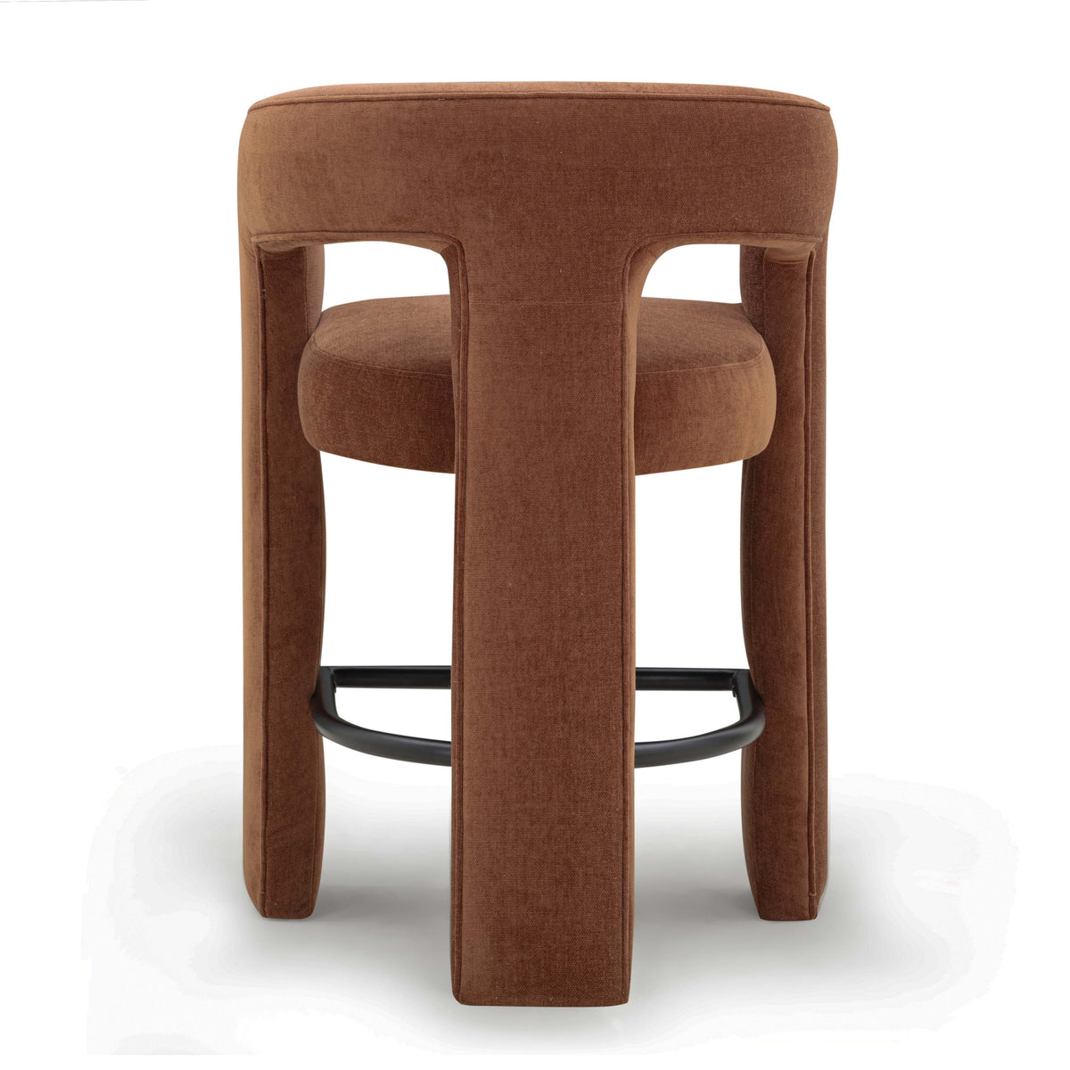 TOV Furniture Malone Rust Performance Chenille Counter Stool