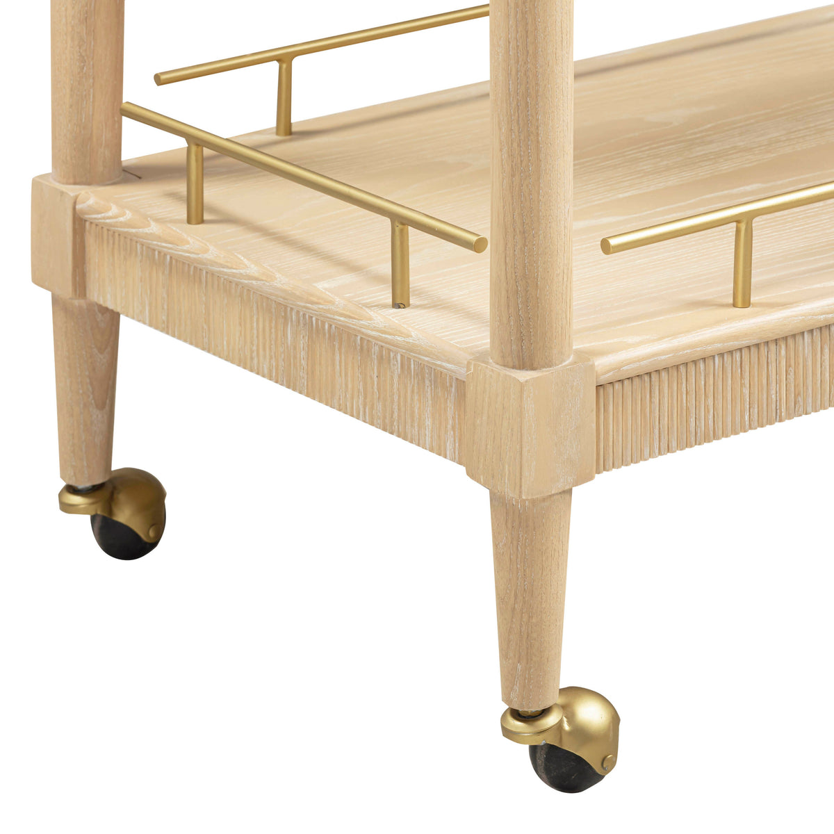 TOV Furniture Slosh Natural Ash Bar Cart