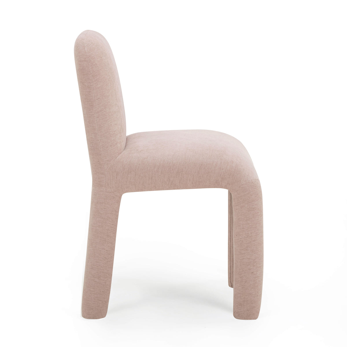 TOV Furniture Georgia Pink Performance Chenille Dining Chair