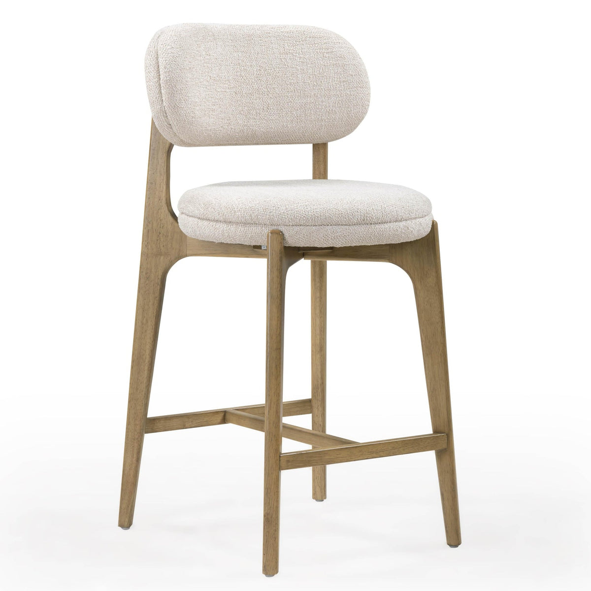 TOV Furniture Carnation Cream Performance Counter Stool in cream performance weave, primary product view