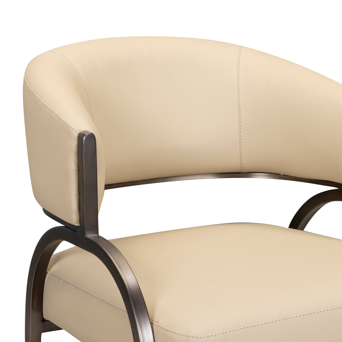 TOV Furniture Tatum Taupe Performance Vegan Leather Dining Chair