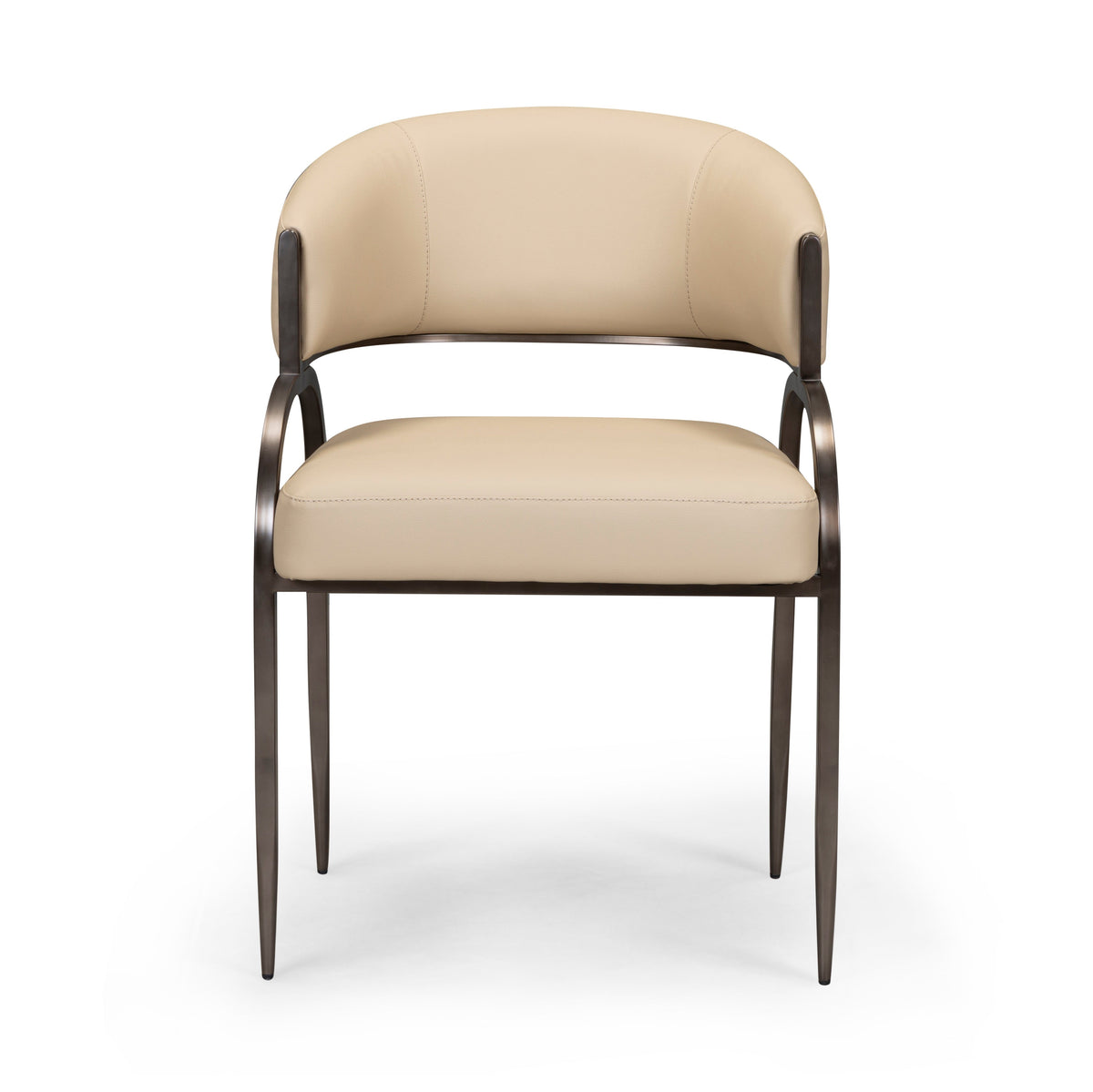 TOV Furniture Tatum Taupe Performance Vegan Leather Dining Chair