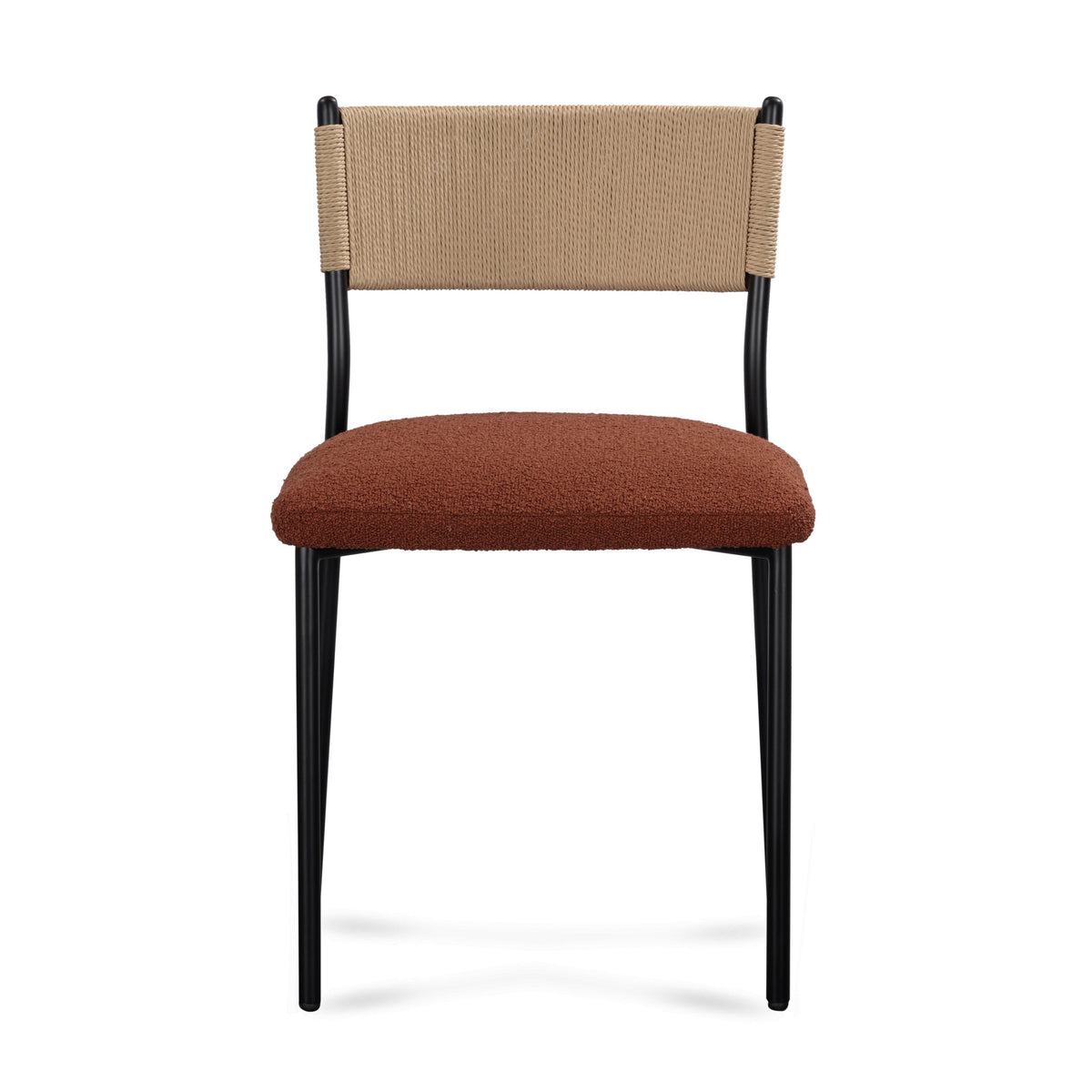 TOV Furniture Celine Maroon Performance Boucle Dining Chair Set of 2