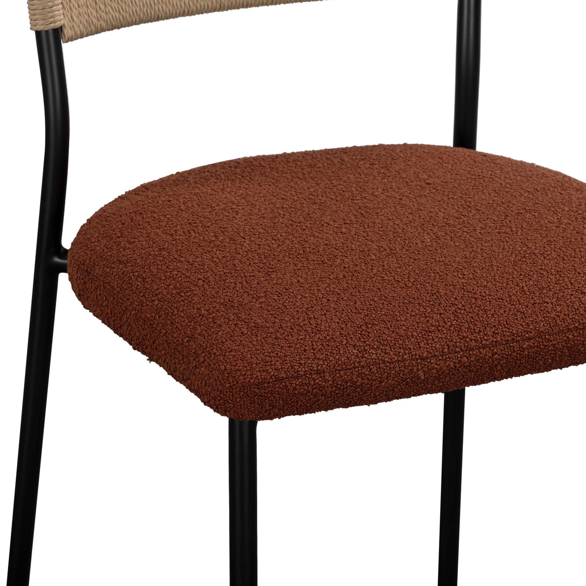 TOV Furniture Celine Maroon Performance Boucle Dining Chair Set of 2