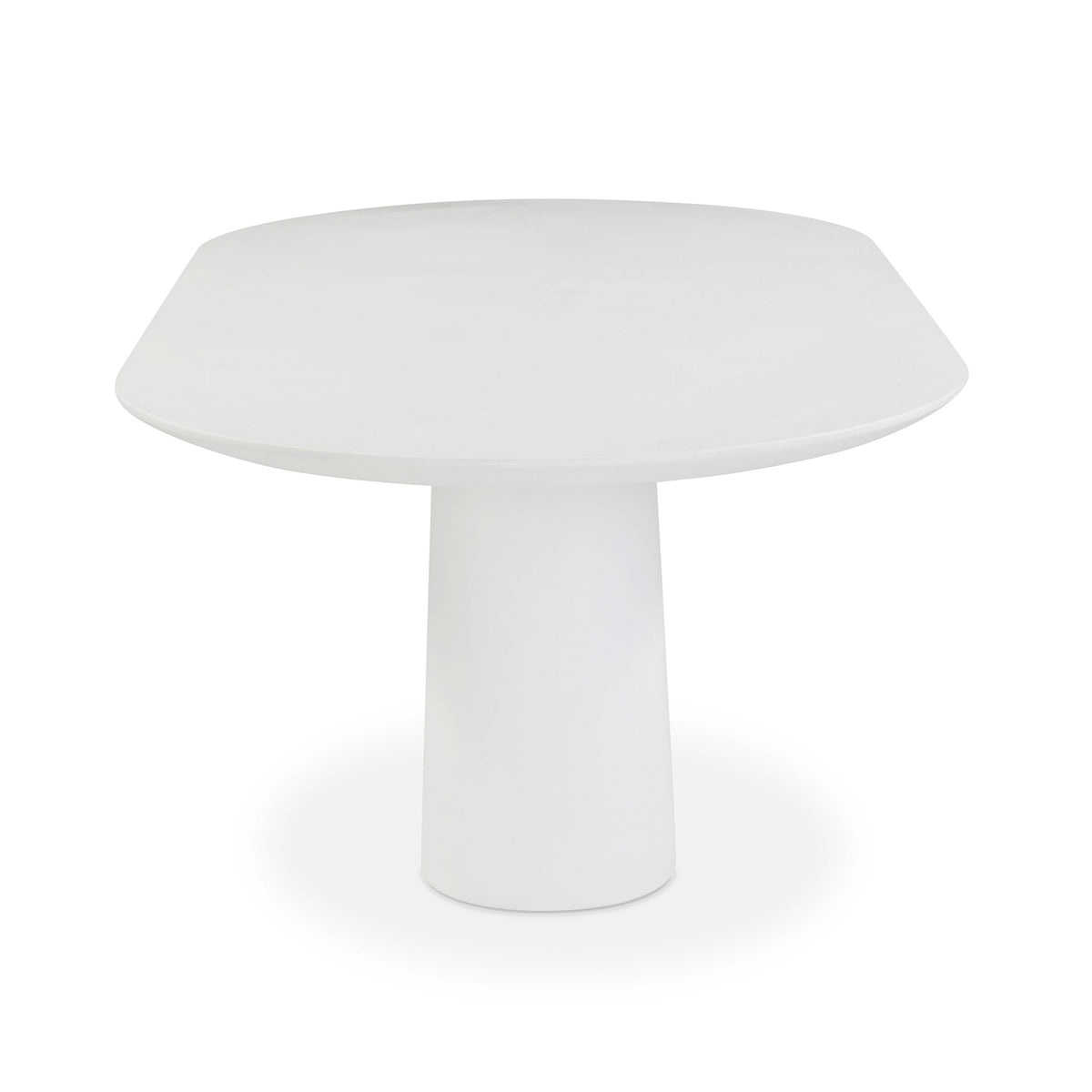 TOV Furniture Nara Pure White Concrete Indoor/Outdoor Dining Table