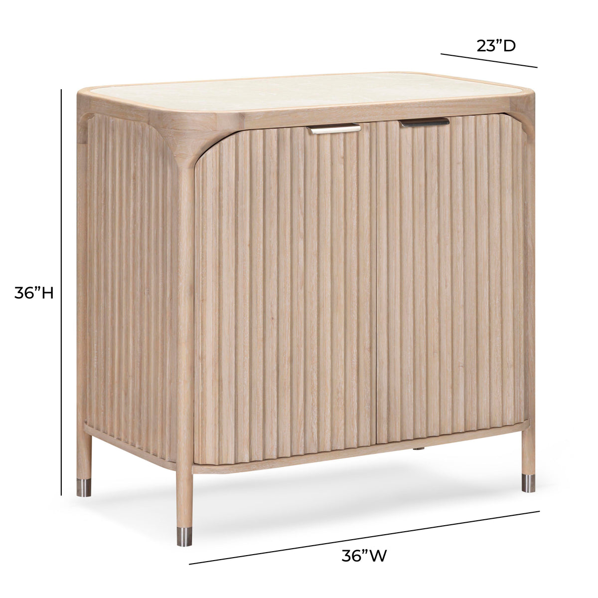 TOV Furniture Yaha Natural Bar Cabinet