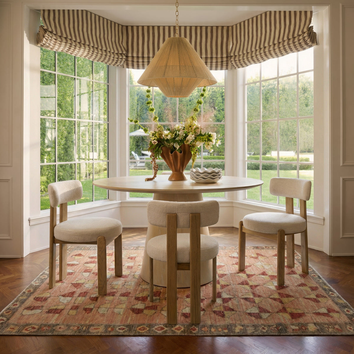 TOV Furniture Sahara Round Oak 41in Dining Table