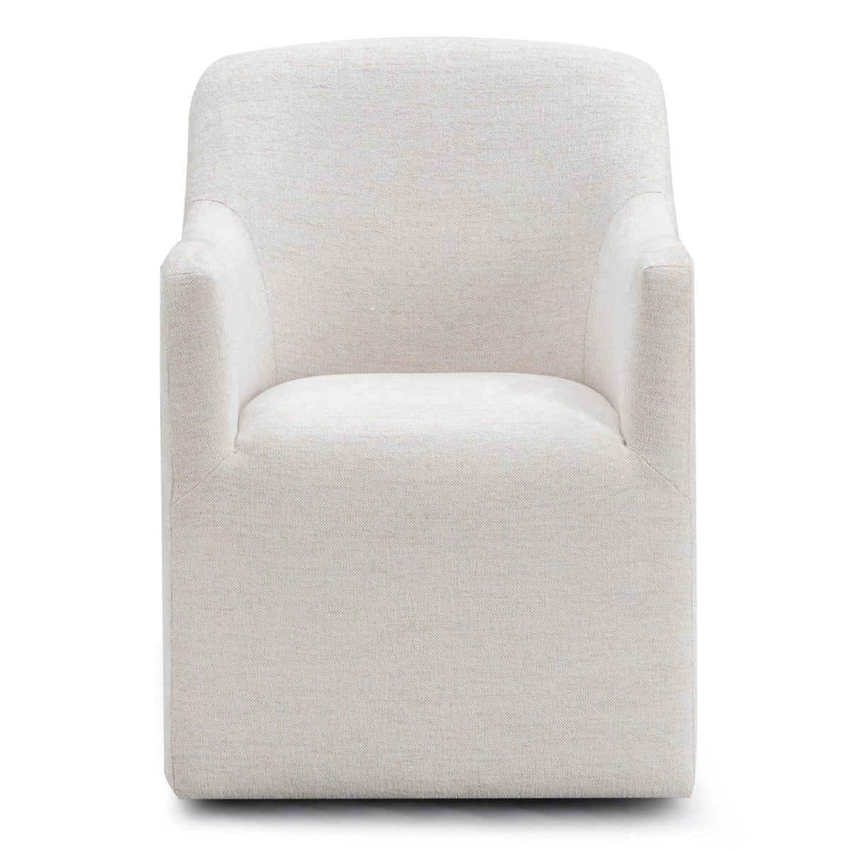 TOV Furniture Helena Tall Off White Textured Weave Performance Dining Chair