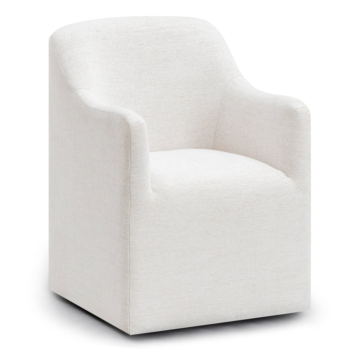 TOV Furniture Helena Tall Off White Textured Weave Performance Dining Chair in off-white textured weave, primary product view