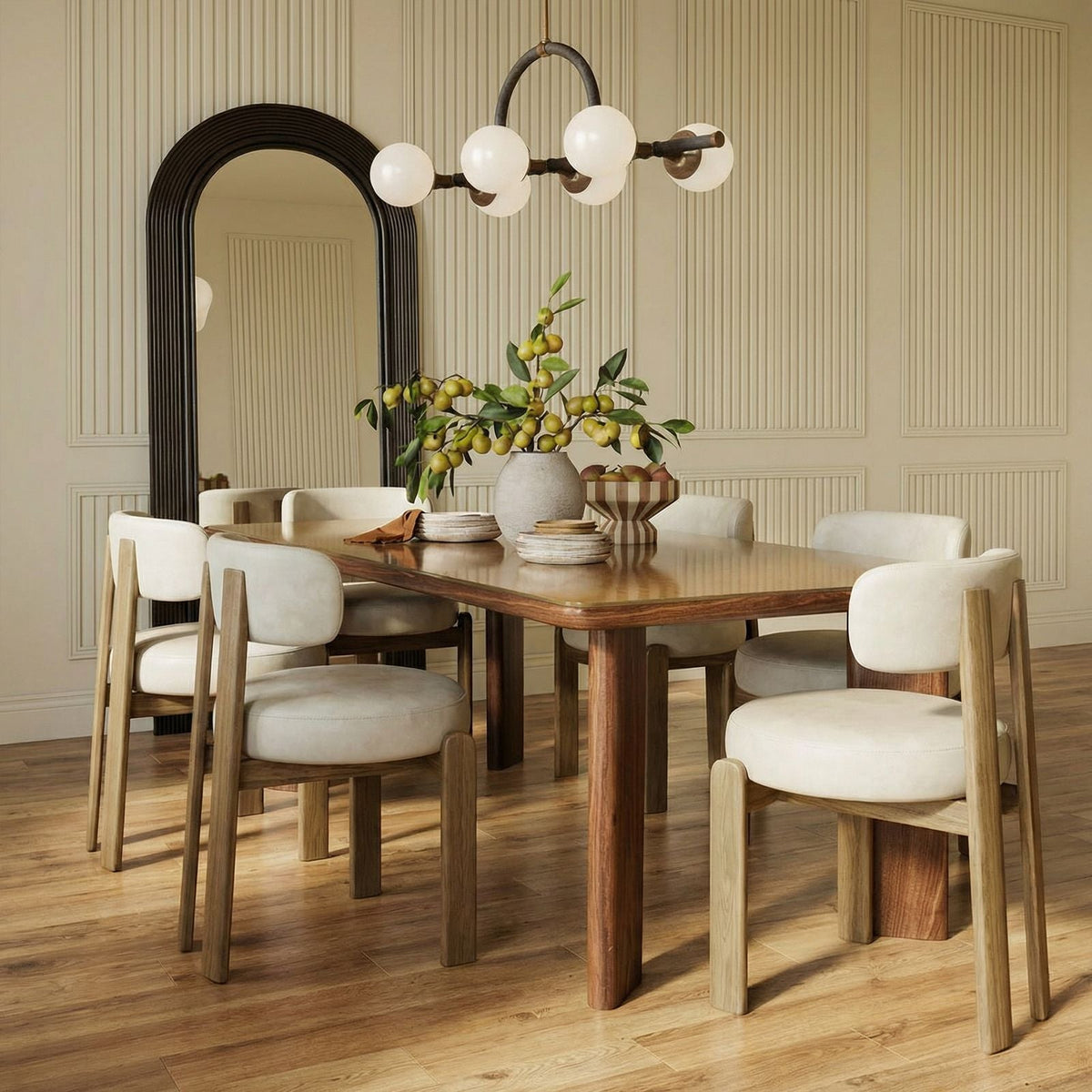 TOV Furniture Odessa Cream Performance Vegan Leather Dining Chair