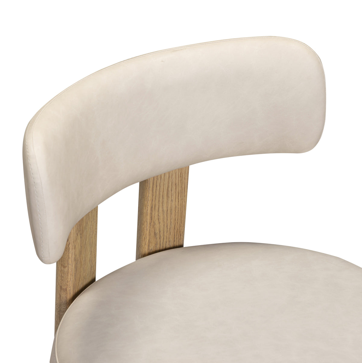 TOV Furniture Odessa Taupe Performance Vegan Leather Counter Stool