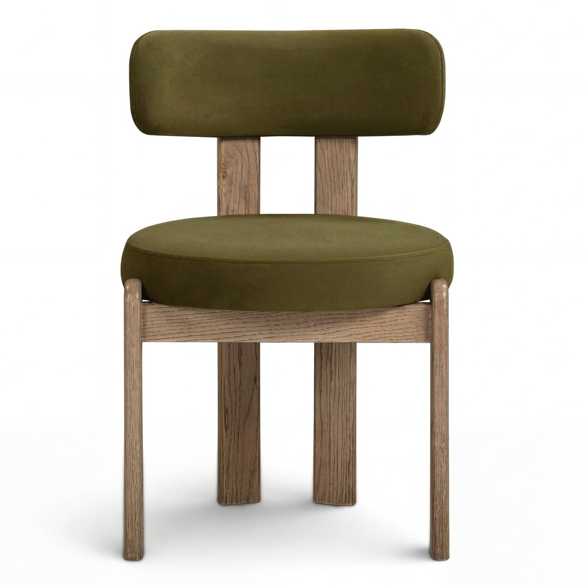 TOV Furniture Odessa Green Performance Velvet Dining Chair in green velvet, primary product view