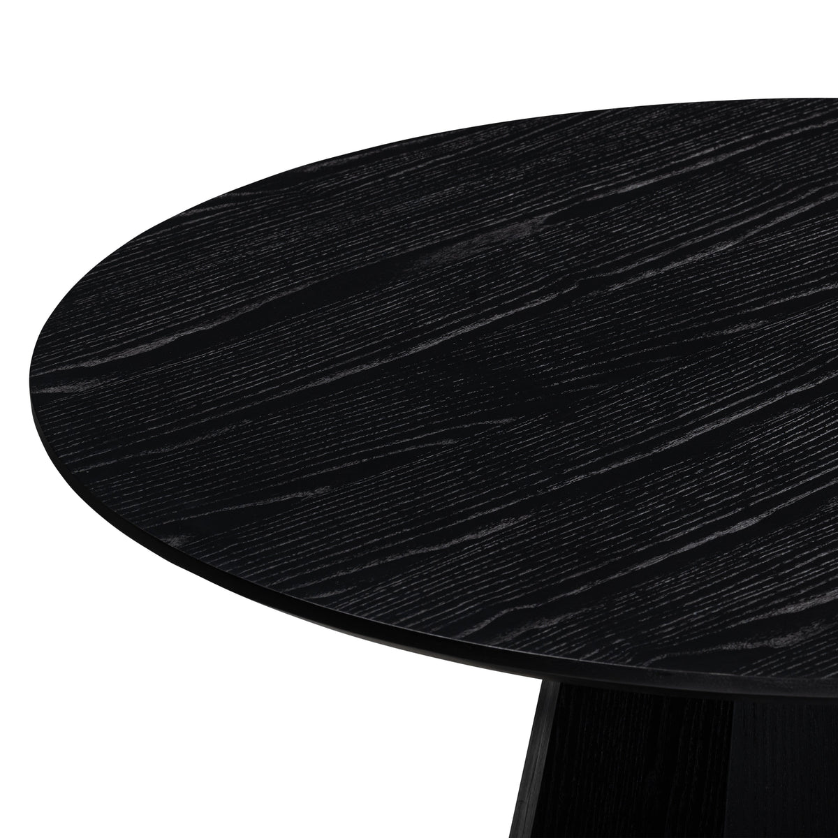 TOV Furniture Brocha Black Ash Wood Round 48in Dining Table