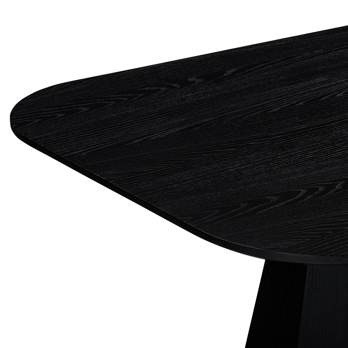 TOV Furniture Brocha Black Ash Wood Rectangular 106in Dining Table