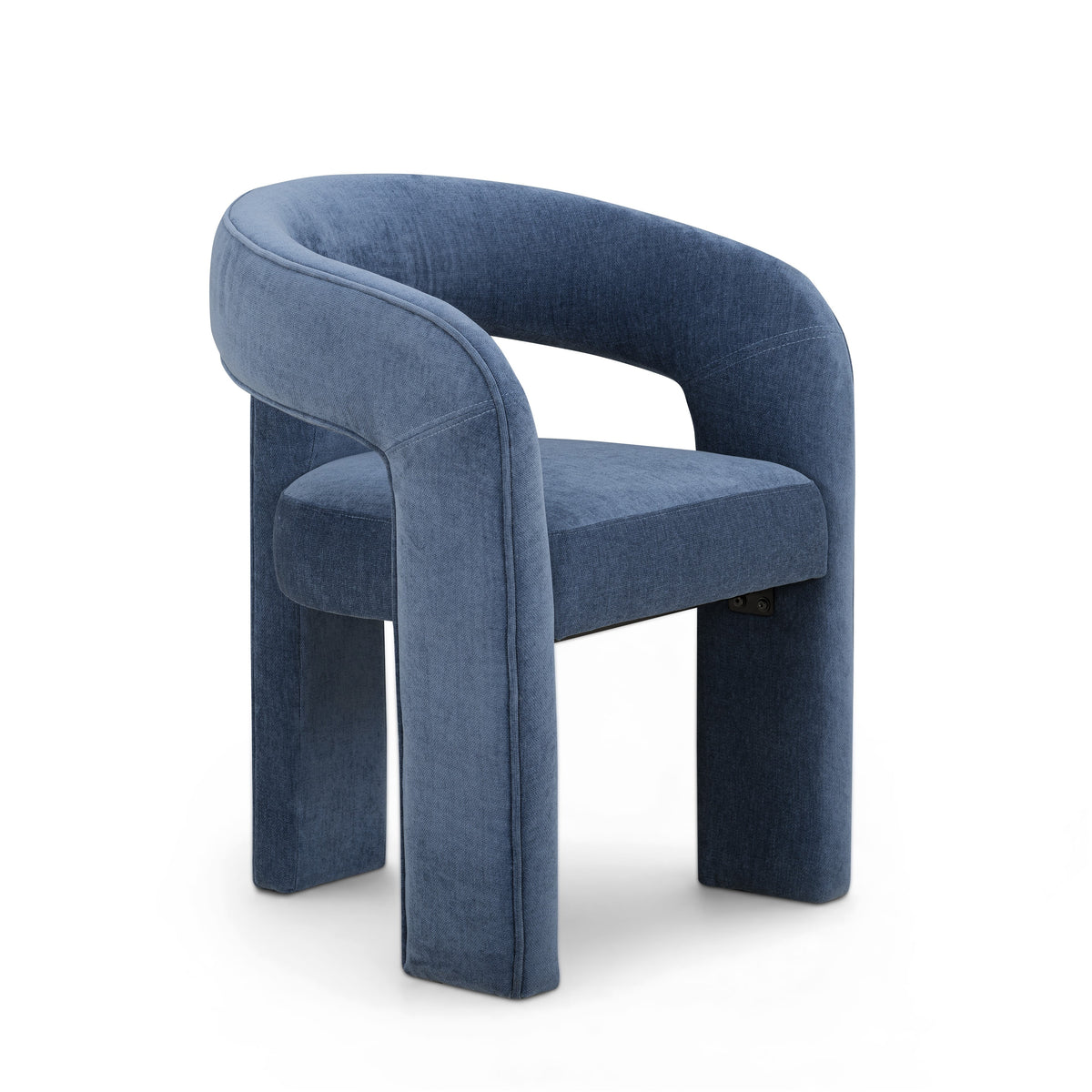 TOV Furniture Malone Blue Denim Performance Chenille Dining Chair
