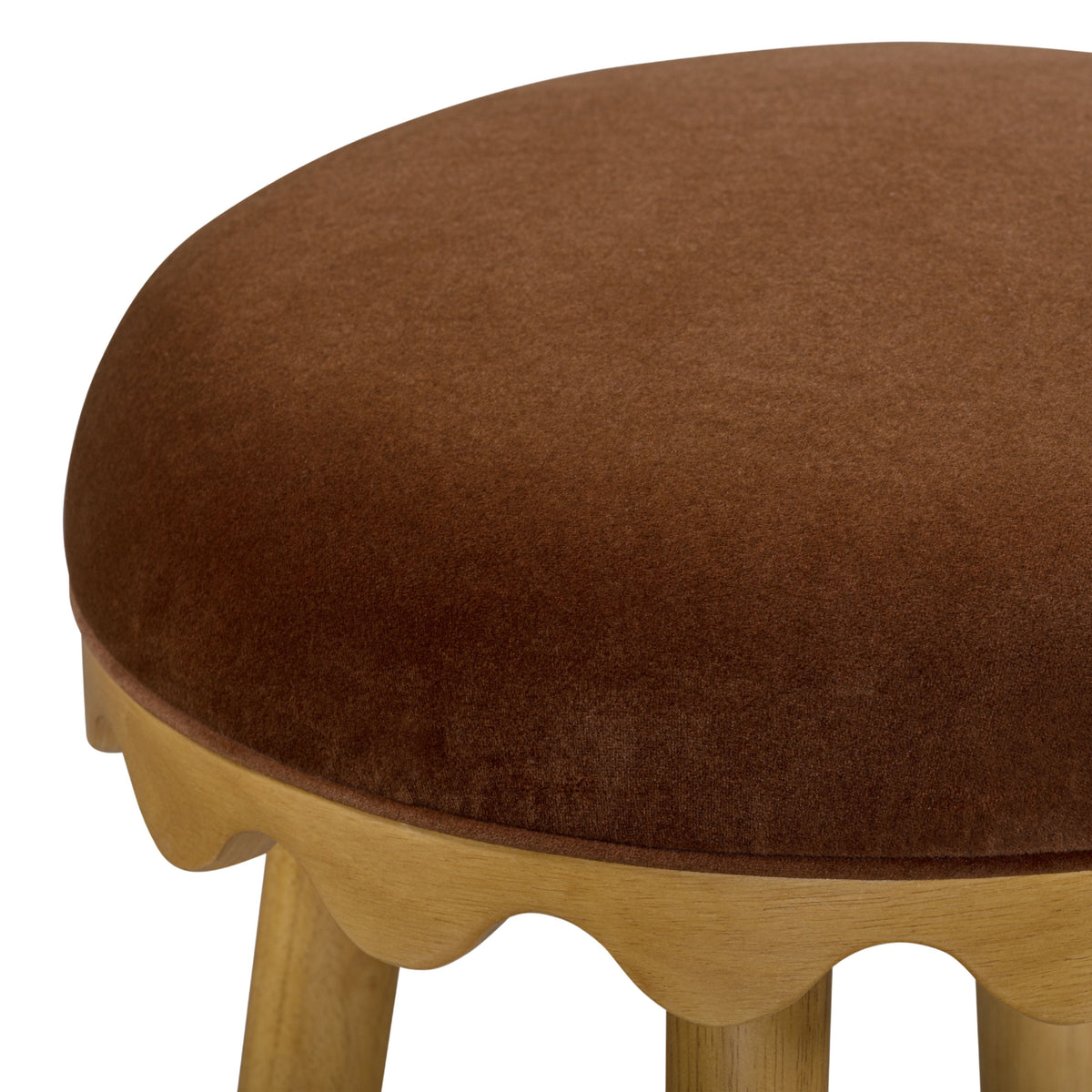 TOV Furniture Oodle Bronze Performance Vegan Mohair Counter Stool