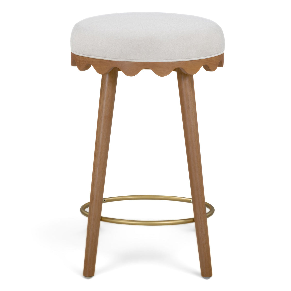 TOV Furniture Oodle Cream Performance Vegan Mohair Counter Stool