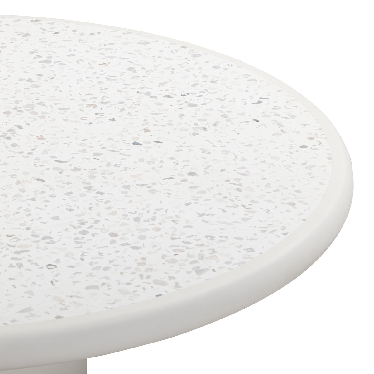 TOV Furniture Billy 54in Concrete Terrazzo Indoor/Outdoor Dining Table