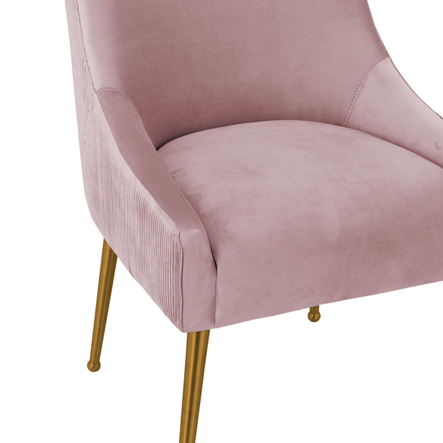 TOV Furniture Beatrix Pleated Velvet Dining Chair