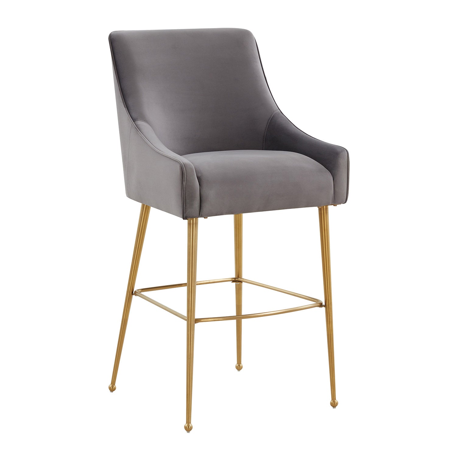 TOV Furniture Beatrix Velvet Bar Stool