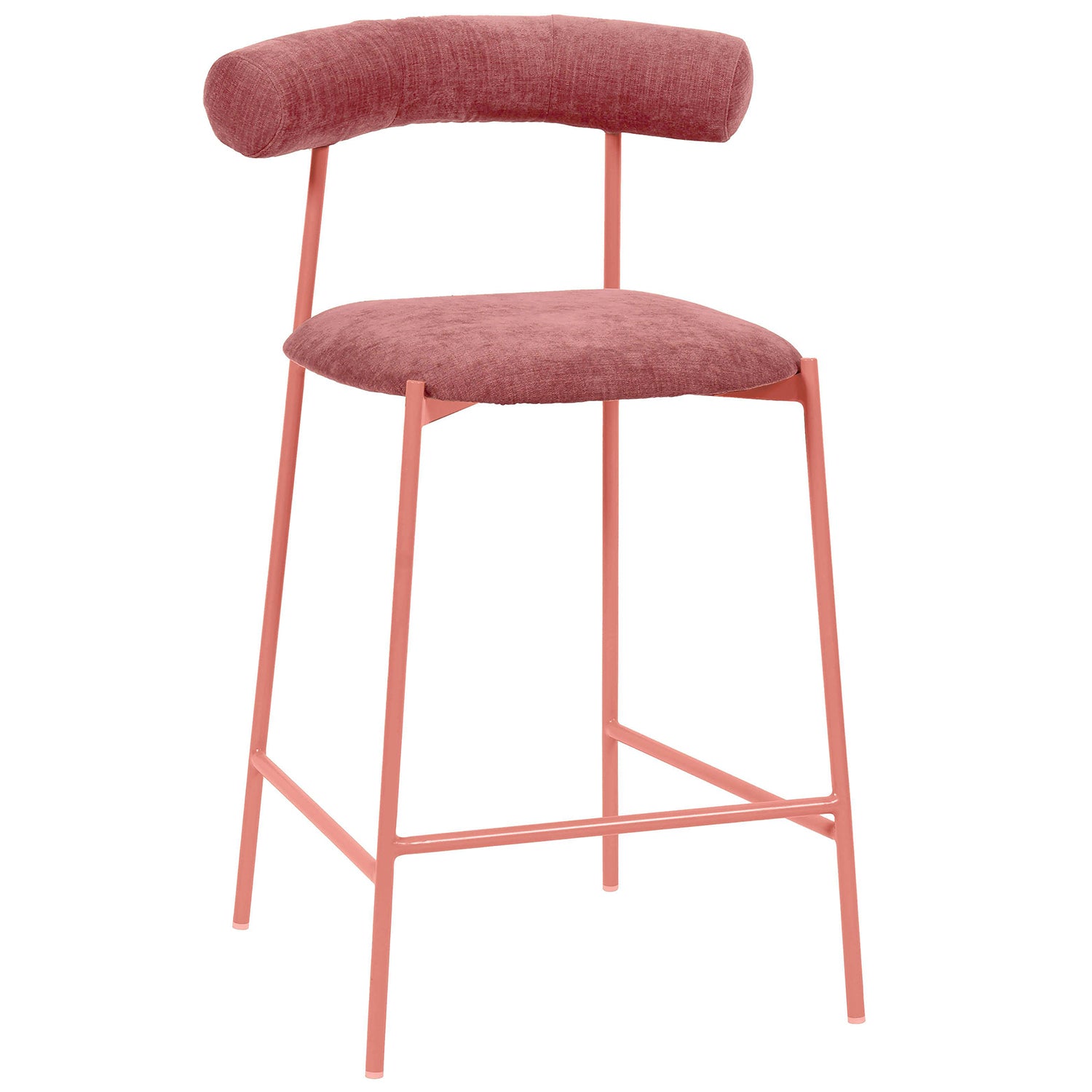 TOV Furniture Liliana Velvet Counter Stool