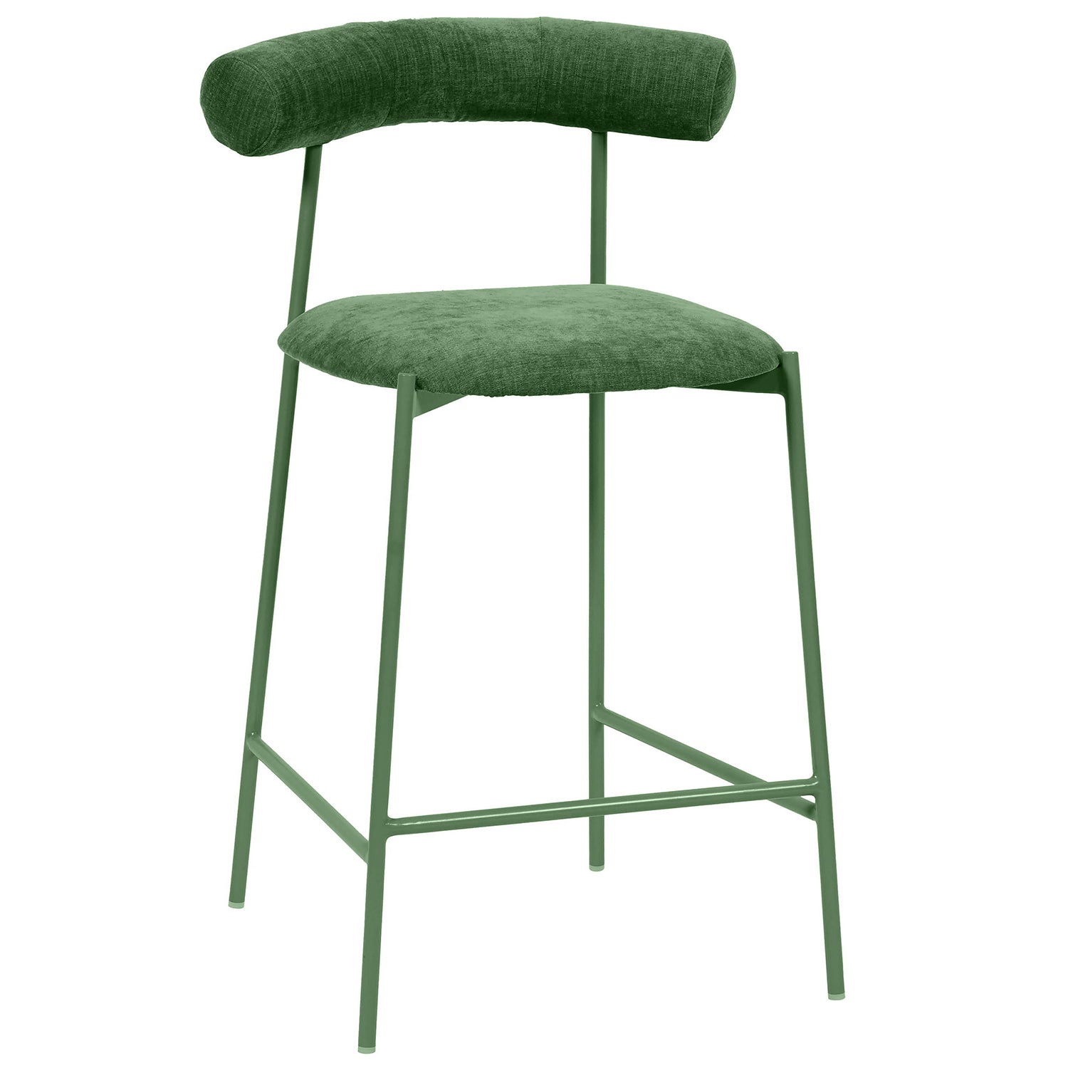 TOV Furniture Liliana Velvet Counter Stool