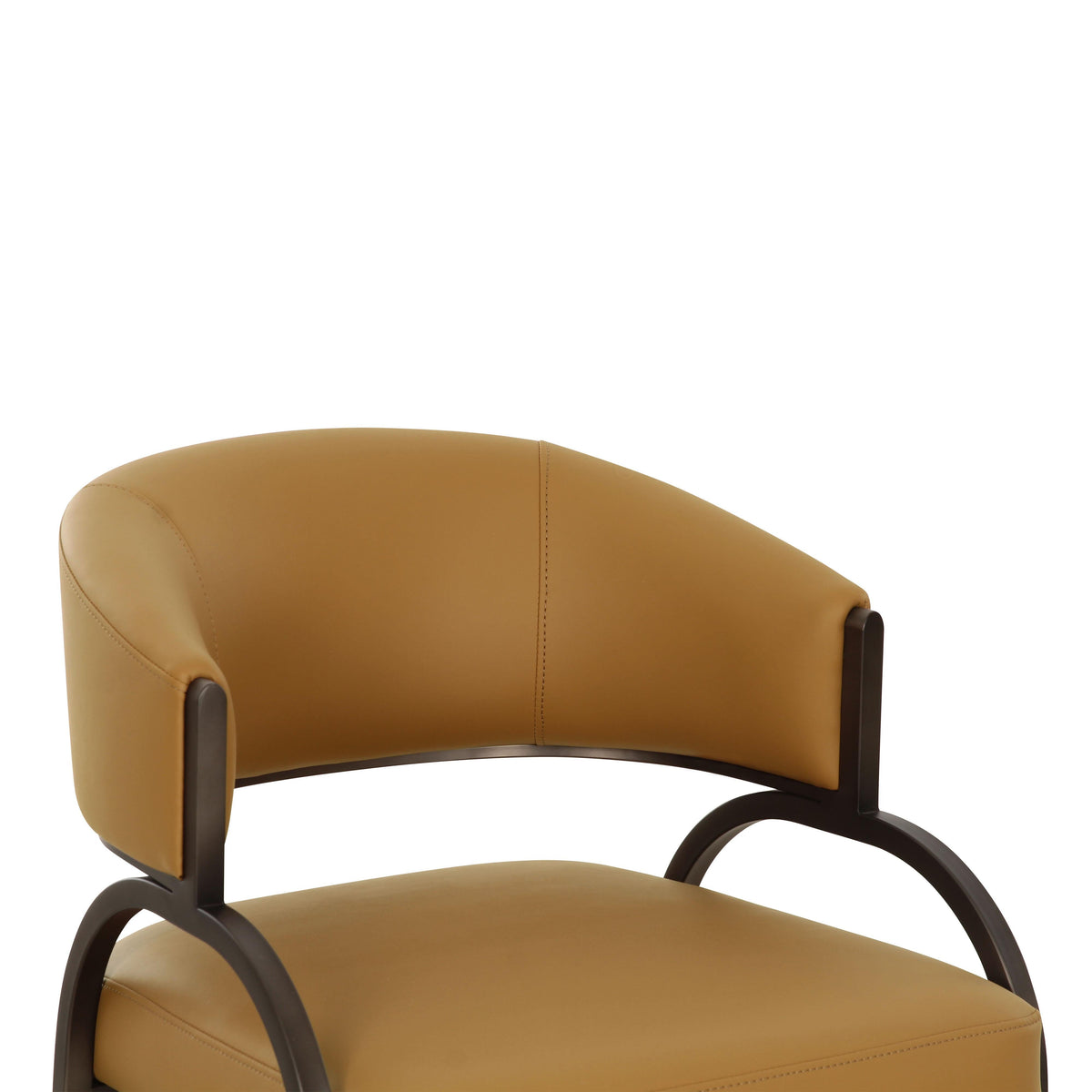 TOV Furniture Tatum Tan Performance Vegan Leather Dining Chair