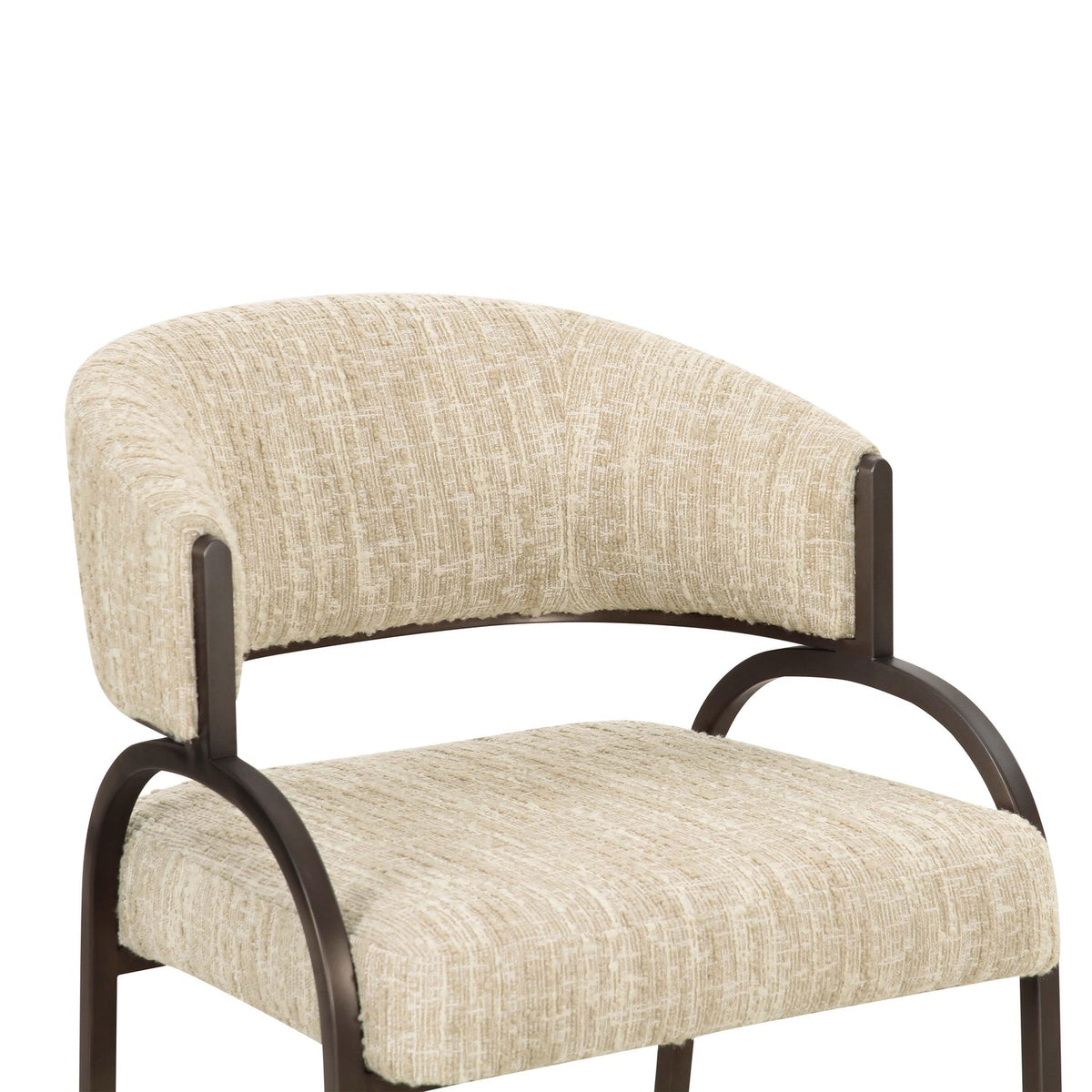 TOV Furniture Tatum Taupe Textured Performance Boucle Dining Chair