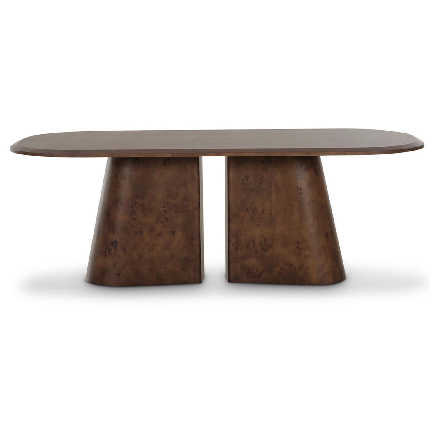 TOV Furniture Gladyss Brown Burl Oval Dining Table