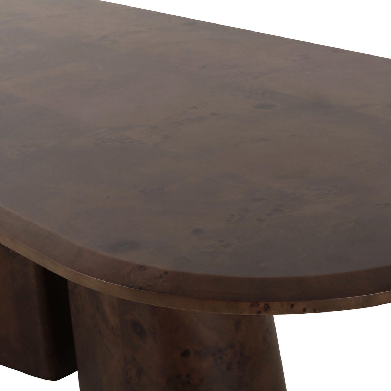 TOV Furniture Gladyss Brown Burl Oval Dining Table