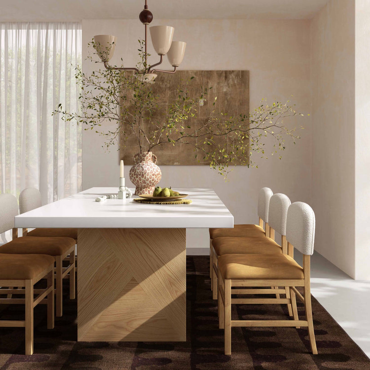 TOV Furniture Calla Performance Velvet Dining Chair