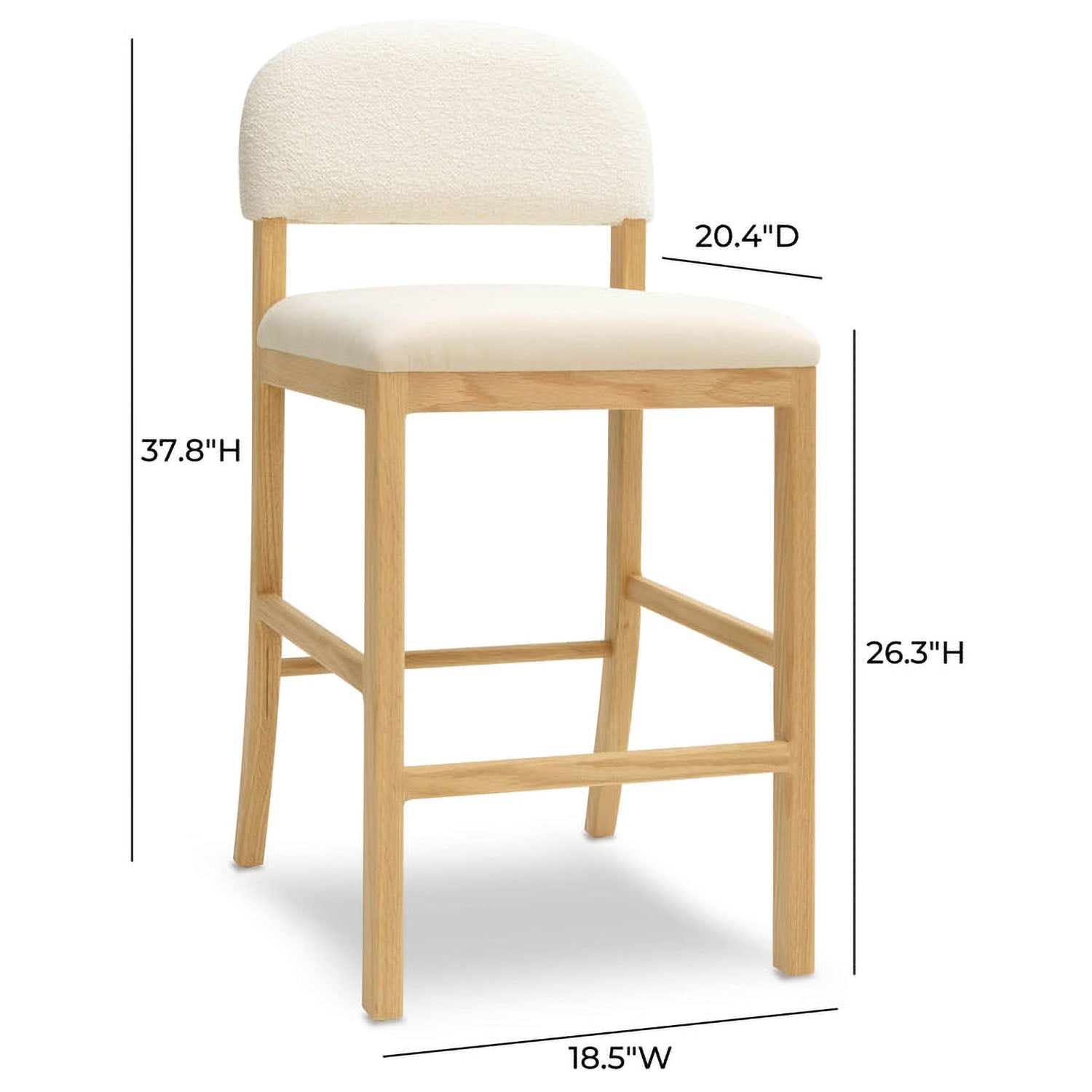 TOV Furniture Calla Performance Velvet Counter Stool