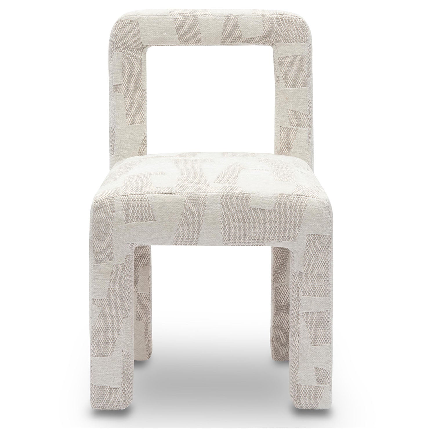 TOV Furniture Hazel Cream Patterned Jacquard Dining Chair