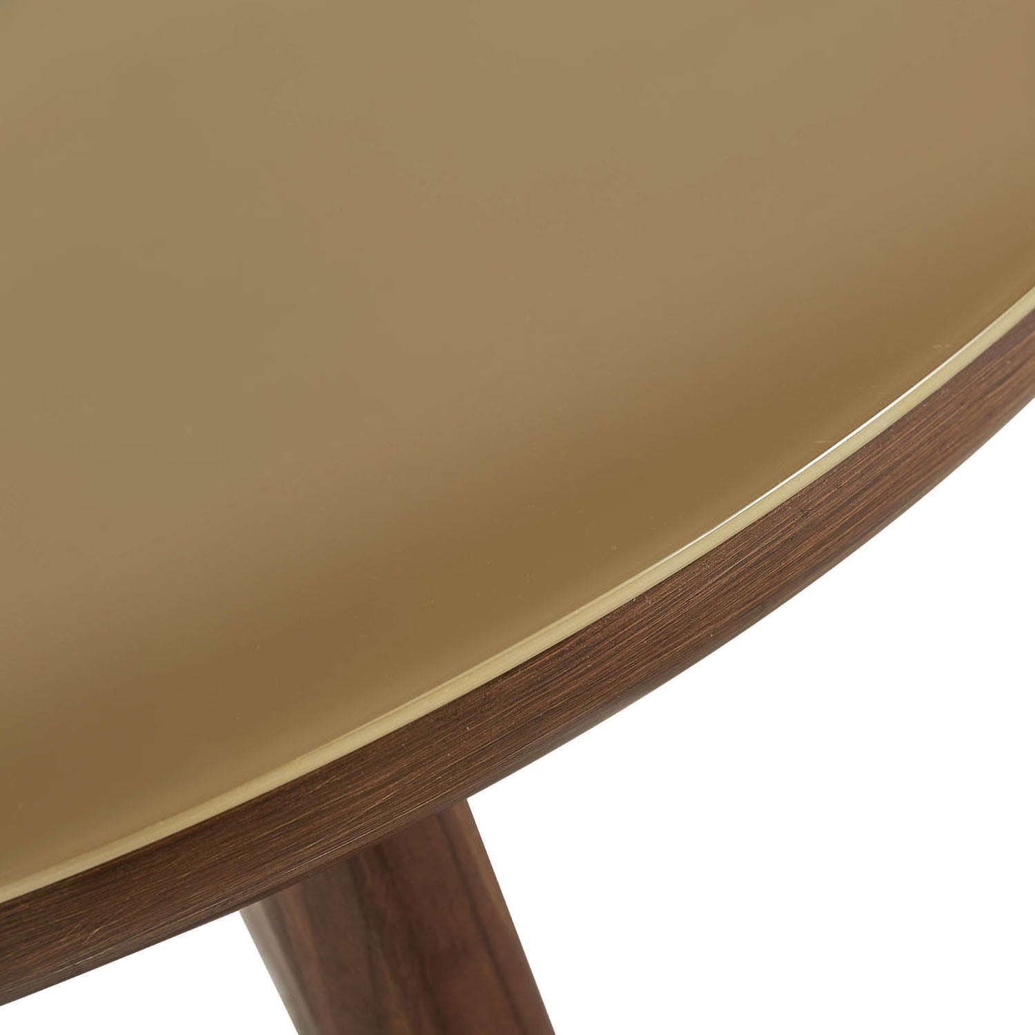 TOV Furniture Oani Walnut and Glass Round Dining Table