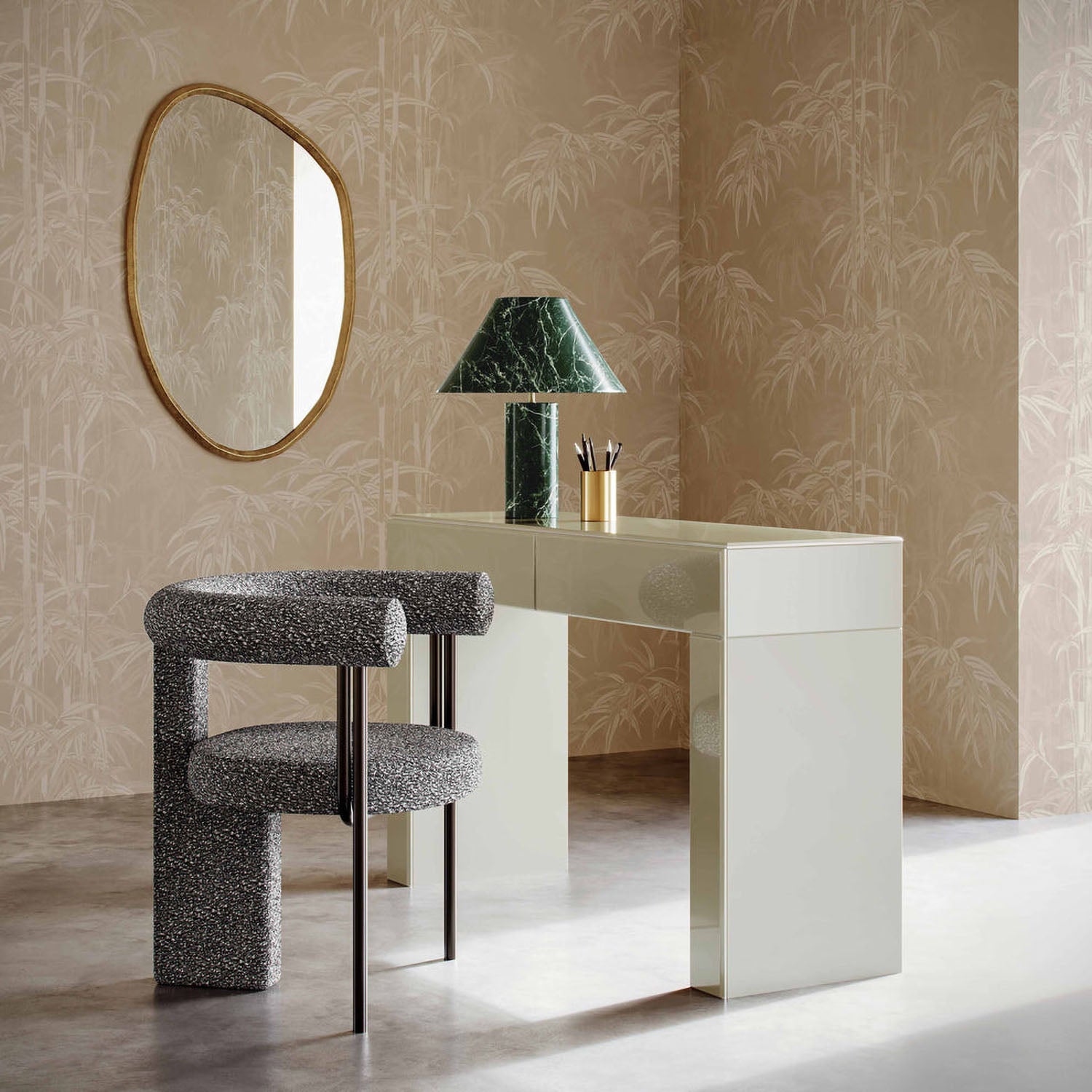 TOV Furniture Synn Black Performance Boucle Dining Chair