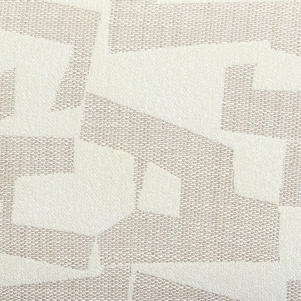 TOV Furniture Sezanne Cream 2-Tone Cream Performance Vegan Leather and Jacquard Dining Chair