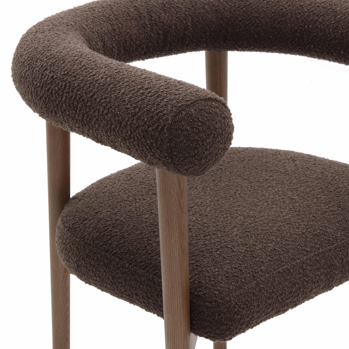 TOV Furniture Spara Chocolate Performance Boucle Dining Chair