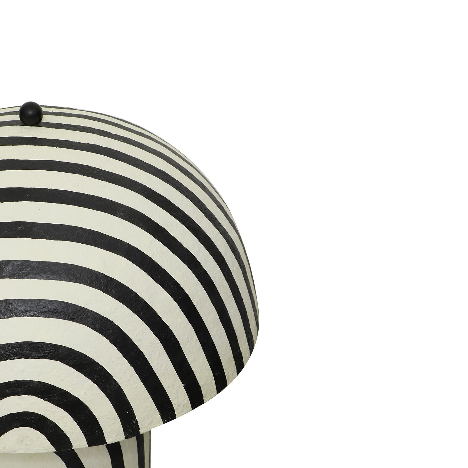 TOV Furniture Maiori Black Striped Papier Mache Floor Lamp
