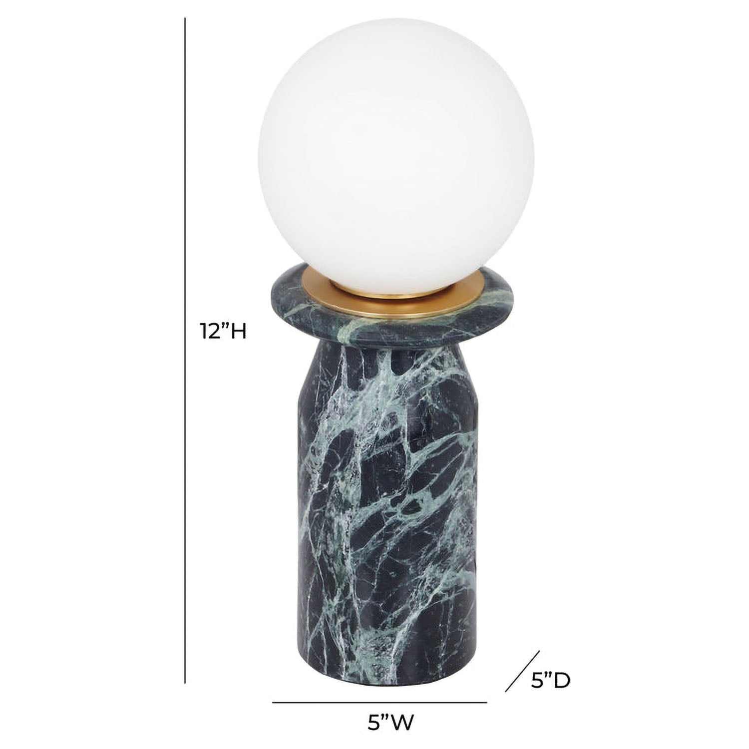 TOV Furniture Globe Marble Lamp