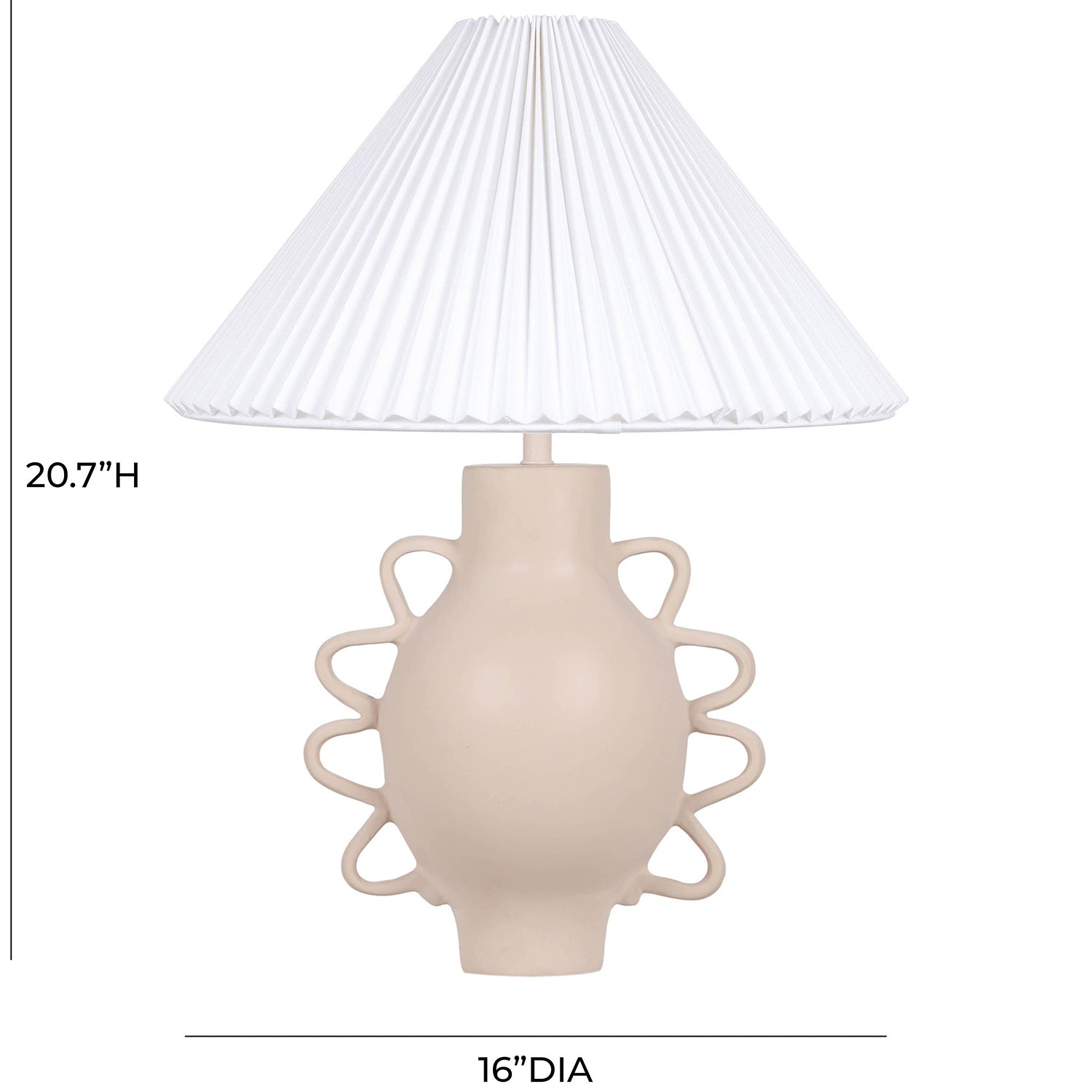 TOV Furniture Hazza Pleated Table Lamp