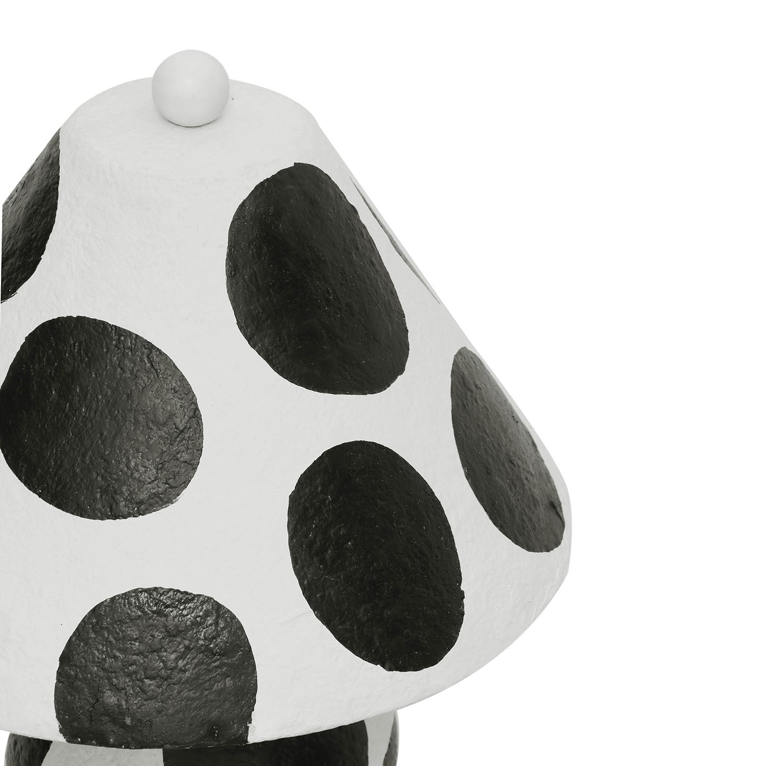 TOV Furniture Lerici Black and White Papier Mache Table Lamp
