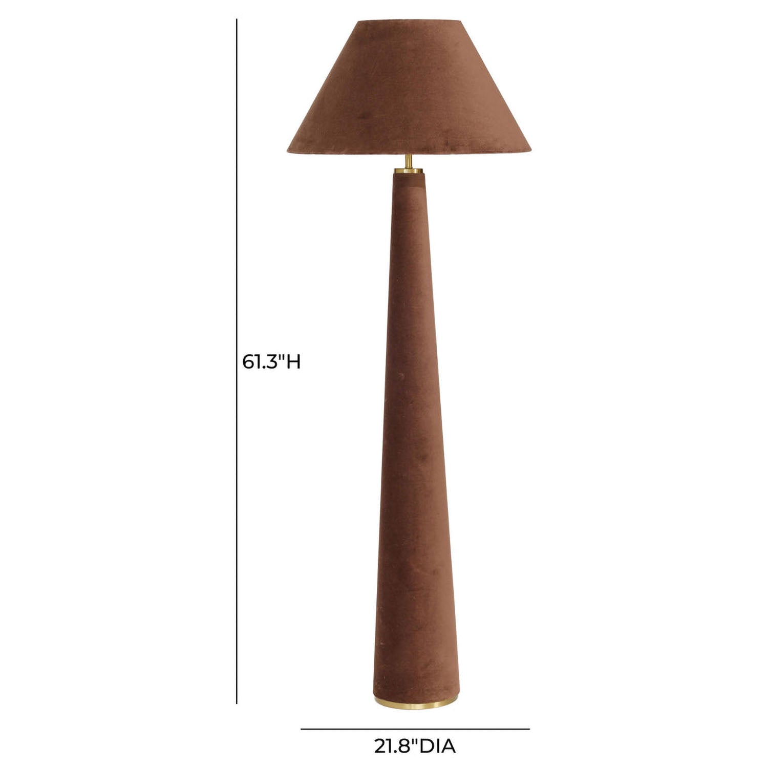 TOV Furniture Graham Velvet Floor Lamp