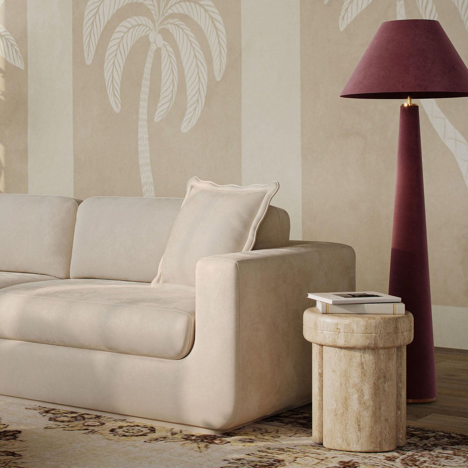 TOV Furniture Graham Velvet Floor Lamp