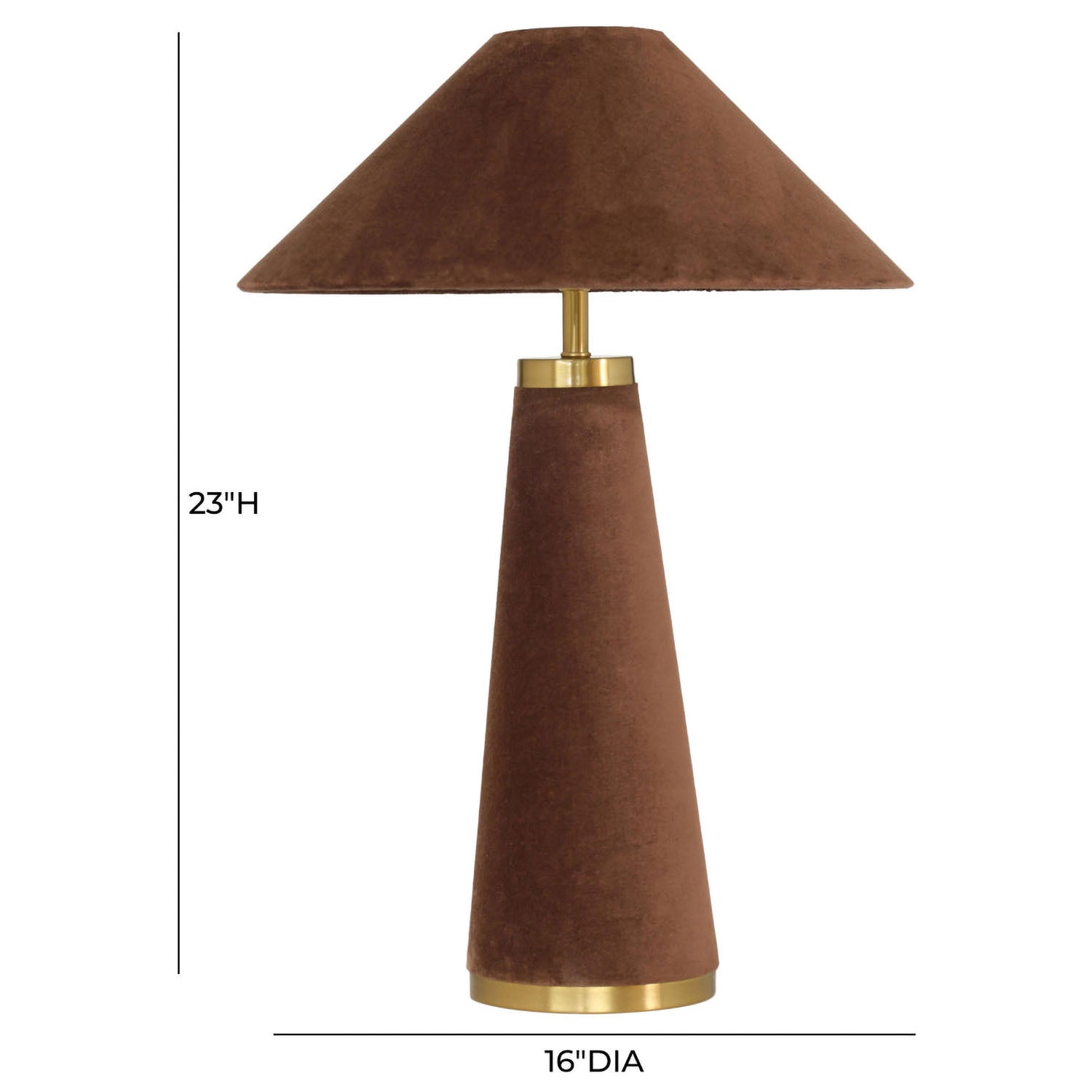 TOV Furniture Graham Velvet Table Lamp