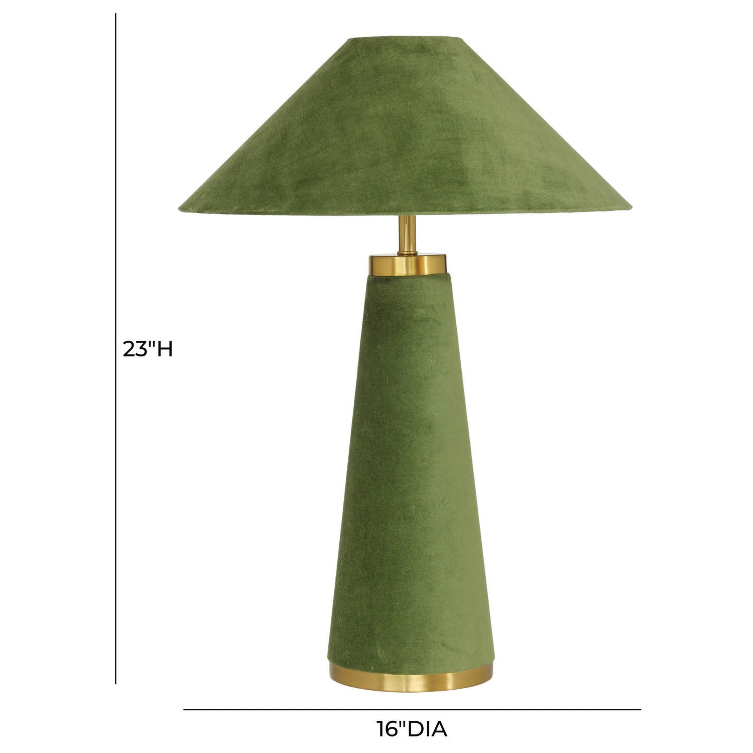 TOV Furniture Graham Velvet Table Lamp