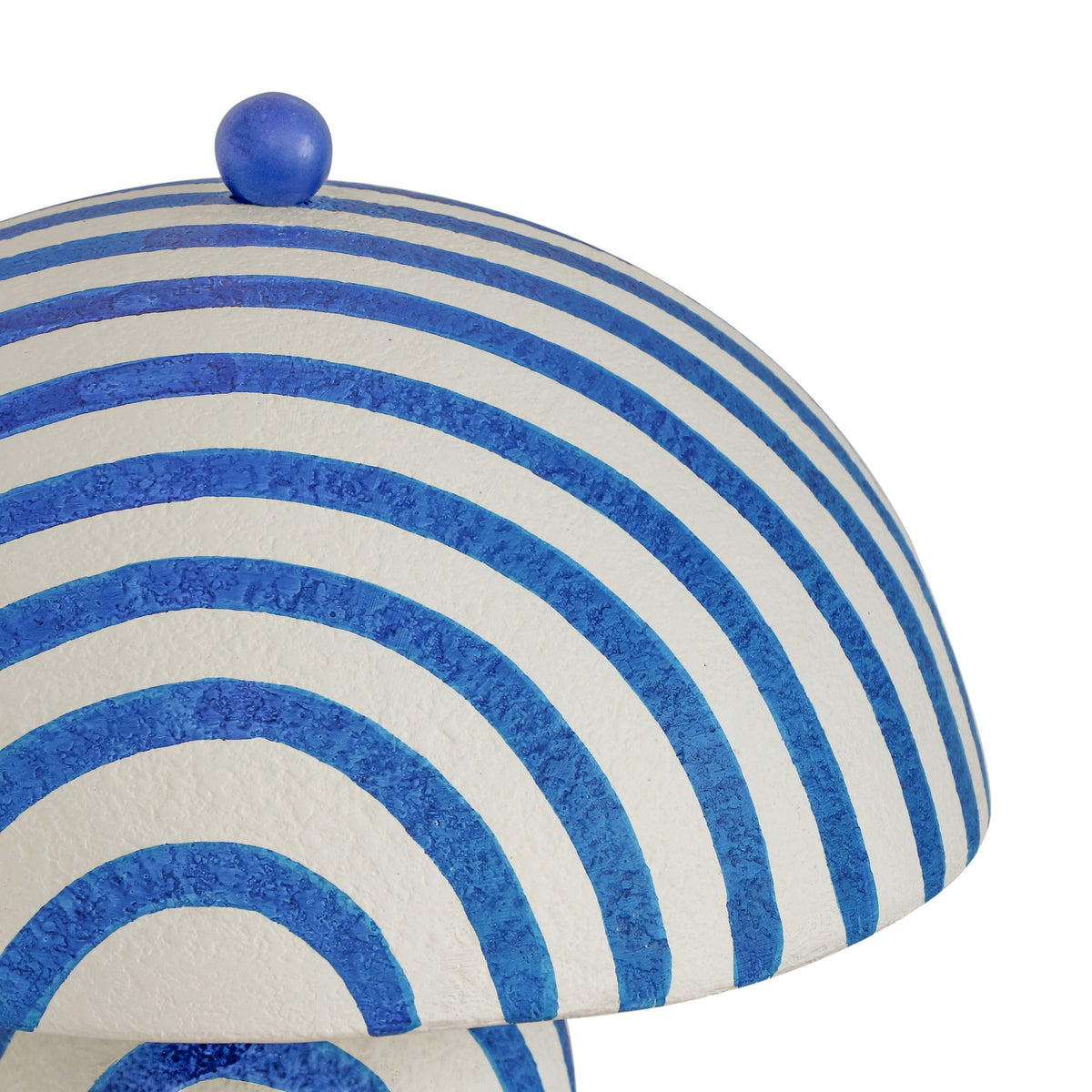 TOV Furniture Maiori Blue Striped Papier Mache Table Lamp